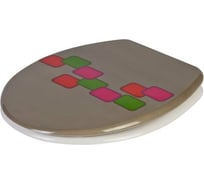 Дюропластовое сиденье для унитаза PRIMANOVA INKA с системой "лифт" D-18903