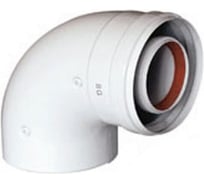 Отвод (90°; d 60/100 мм) для коаксиальных труб Baxi KHG 714101510