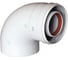 Отвод (90°; d 60/100 мм) для коаксиальных труб Baxi KHG 714101510 1