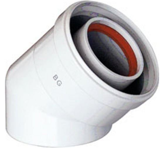 Отвод (45°; d 60/100 мм) для коаксиальных труб Baxi KHG 714102310