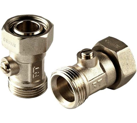 Запорные клапаны нижнего подключения ROYAL THERMO прямые, раздельные 3/4x3/4ЕК НС-1351662 1