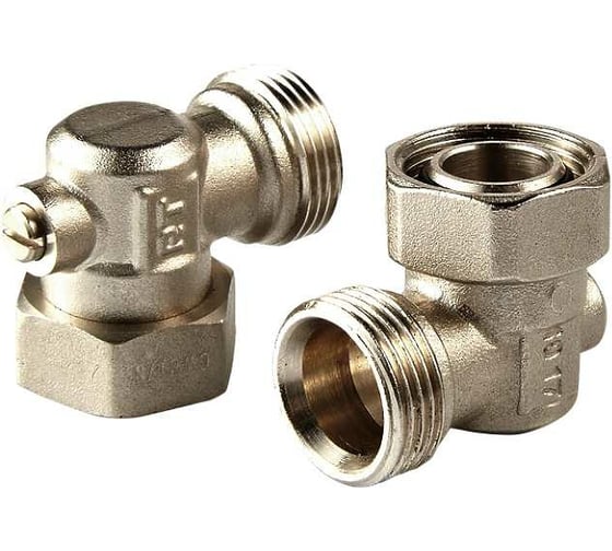 Запорные клапаны нижненго подключения ROYAL THERMO угловые, раздельные 3/4x3/4ЕК НС-1351668