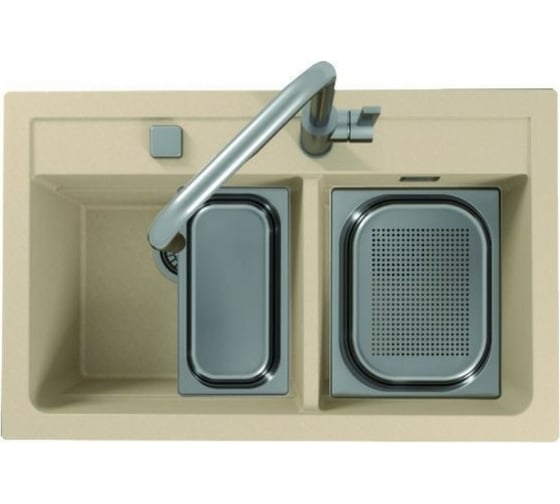 Коландер ALVEUS без отверстий GN PAN 1/2x65 BR 265x325x65 1008731