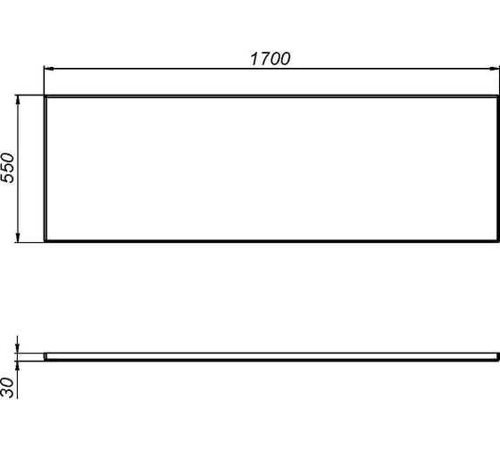 Фронтальная панель для ванны AM.PM Gem А1 170x70 см W90A-170-070W-P1