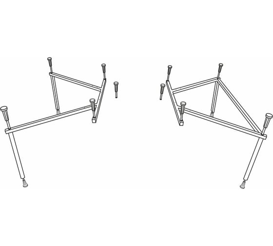 Каркас для ванны Excellent Crown Lux MR-09 1