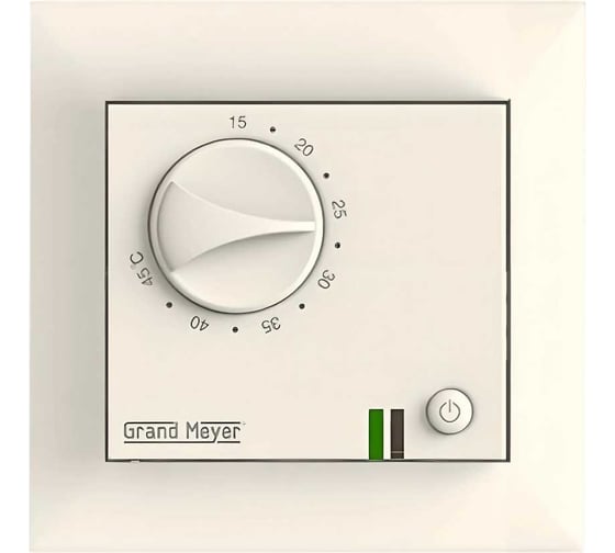 Терморегулятор Grand Meyer крем совместим с Legrand Valena GM-109i