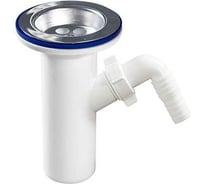 Литой выпуск ORIO с решеткой из нержавеющей стали D-70 мм, с одним отводом, выходное отверстие 40мм А-4205-2