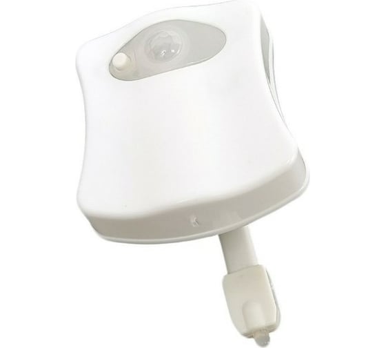Led-подсветка для унитаза URM с датчиком движения на ааа-батарейках, 8 цветов, пластик, белая D01277