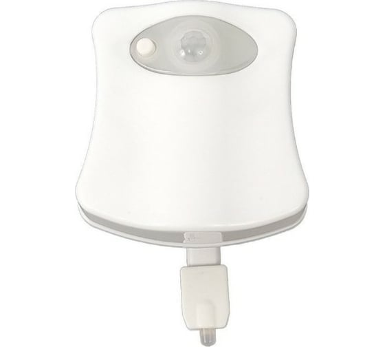 Led-подсветка для унитаза URM с датчиком движения на ааа-батарейках, 8 цветов, пластик, белая D01277