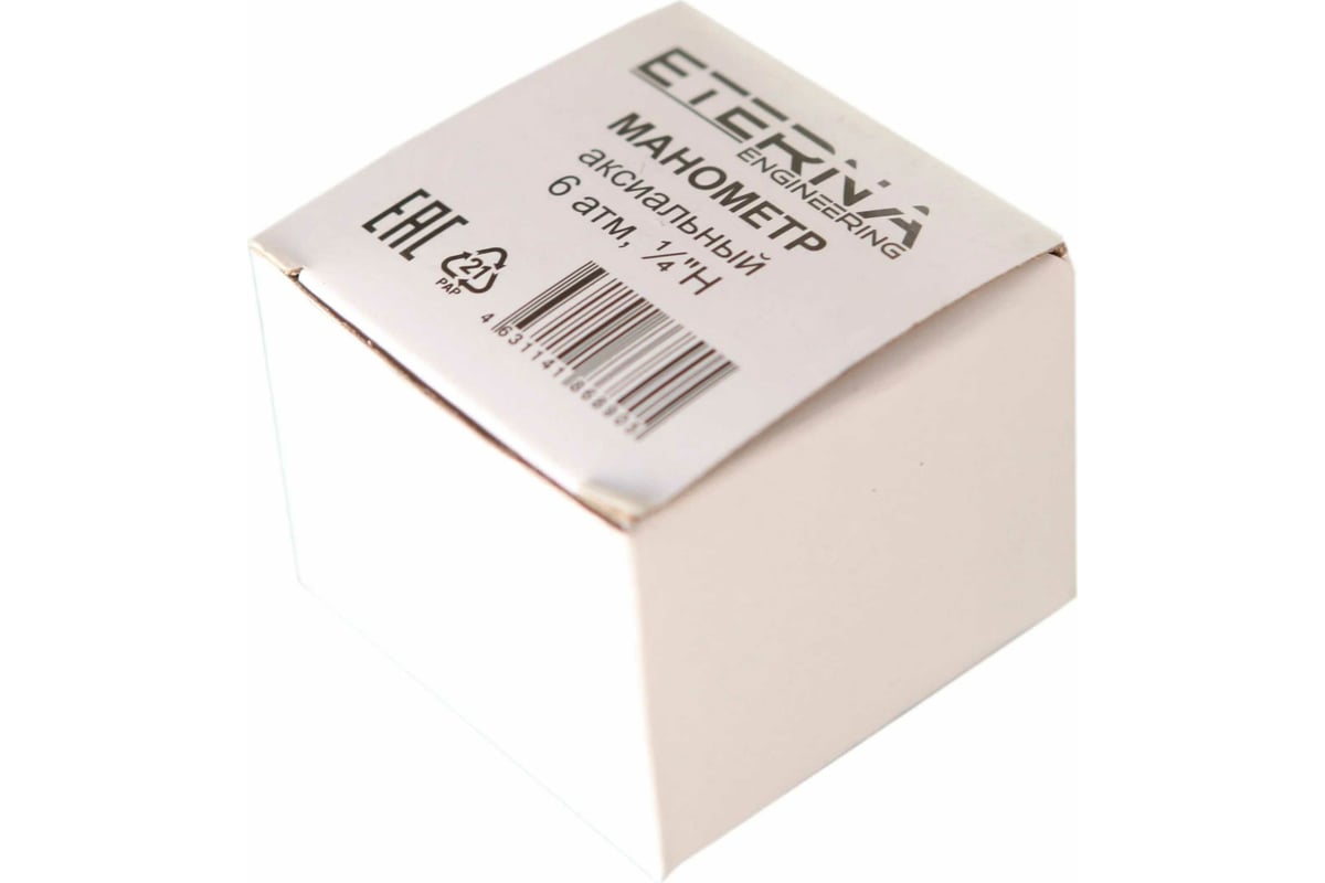 Аксиальный манометр ETERNA Engineering 6 бар, 1/4\", 50 мм ...