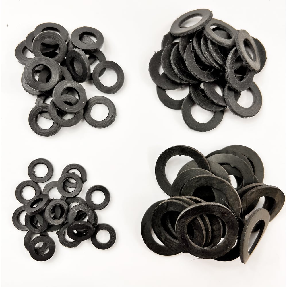 Набор резиновых прокладок Профитт 3/8"-20 шт, 1/2"-20 шт, 3/4"-20 шт, 1 ...