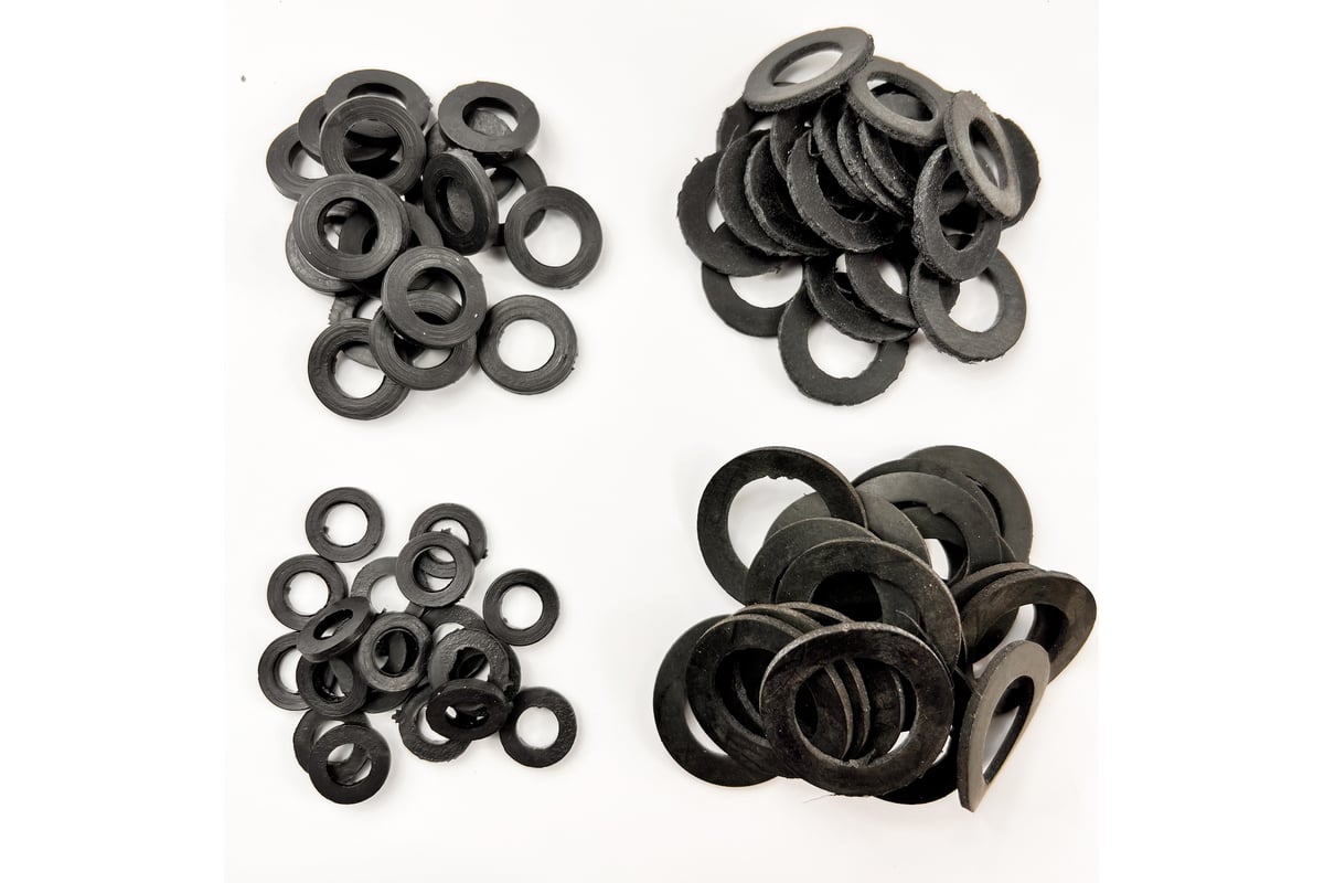 Набор резиновых прокладок Профитт 3/8\"-20 шт, 1/2\"-20 шт, 3/4\"-20 шт, 1 ...?