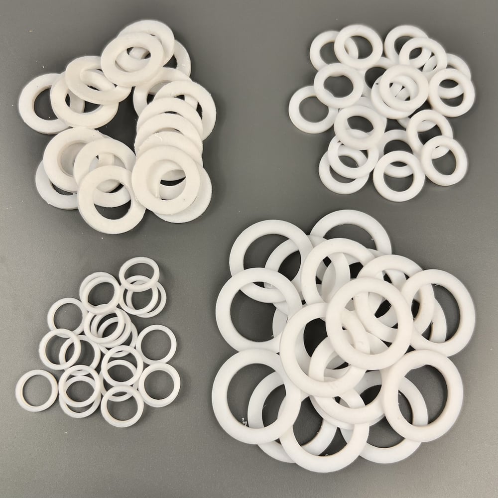 Набор фторопластовых прокладок Профитт 3/8"-10 шт, 1/2"-10 шт, 3/4"-10 ...