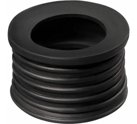 Переходная манжета Профитт d 32x40 сантехническая, канализационная, трехлепестковая, черная 2227510
