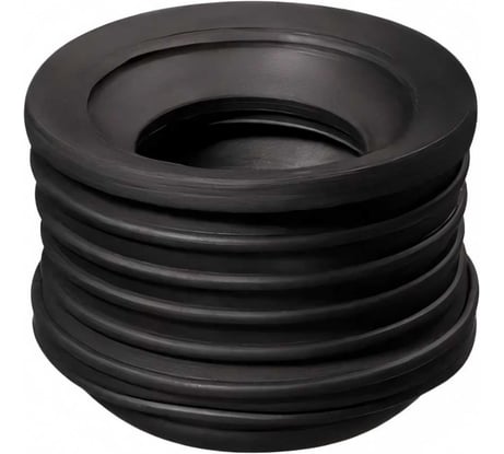 Переходная манжета Профитт d 25x40 сантехническая, канализационная, трехлепестковая, черная 2227497
