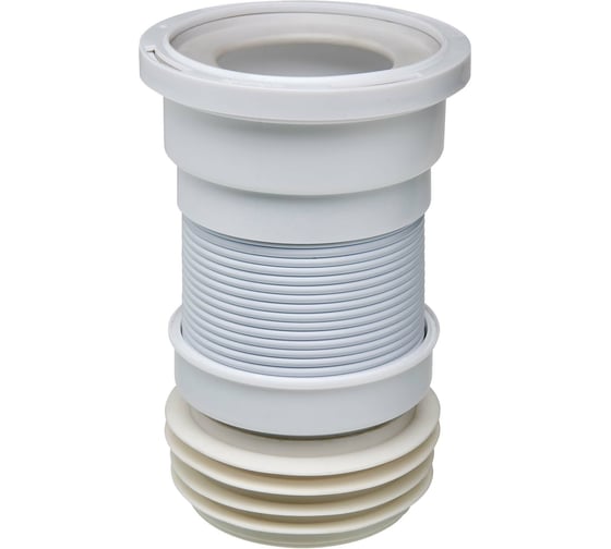 Труба для унитаза VIRPLAST гофрированная, армированная, D110 мм, L190-330 мм 70984968
