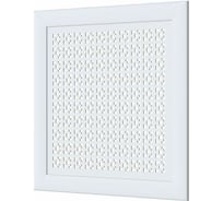 Декоративный экран для радиаторов и батарей Cosca Decor Модерн 600x600 мм, белый, дамаско, с рамкой СПБ072611