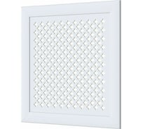 Декоративный экран для радиаторов и батарей Cosca Decor Модерн 600x600 мм, белый, готика, с рамкой СПБ070372