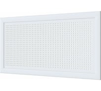 Декоративный экран для радиаторов и батарей Cosca Decor Модерн 600x1200 мм, белый, квадро 10-20, с рамкой СПБ004384