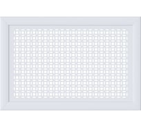 Декоративный экран для радиаторов и батарей Cosca Decor Модерн 600x900 мм, белый, сусанна, с рамкой СПБ072545
