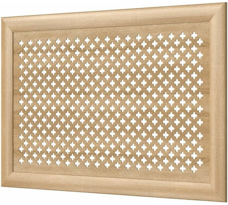 Декоративный экран для радиаторов и батарей Cosca Decor Модерн 600x900 мм, дуб сонома, готика, с рамкой СПБ072586