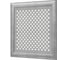 Декоративный экран для радиаторов и батарей Cosca Decor Модерн 600x600 мм, дуб серый, готика, с рамкой СПБ072550 1