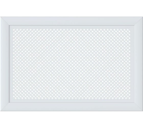 Декоративный экран для радиаторов и батарей Cosca Decor Модерн 600x900 мм, белый, дедало, с рамкой СПБ002095