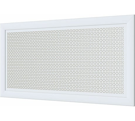 Декоративный экран для радиаторов и батарей Cosca Decor Модерн 600x1200 мм, белый, романико, с рамкой СПБ004396
