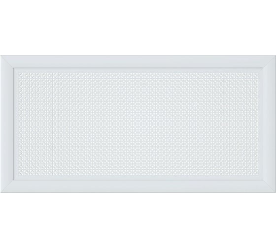 Декоративный экран для радиаторов и батарей Cosca Decor Модерн 600x1200 мм, белый, романико, с рамкой СПБ004396