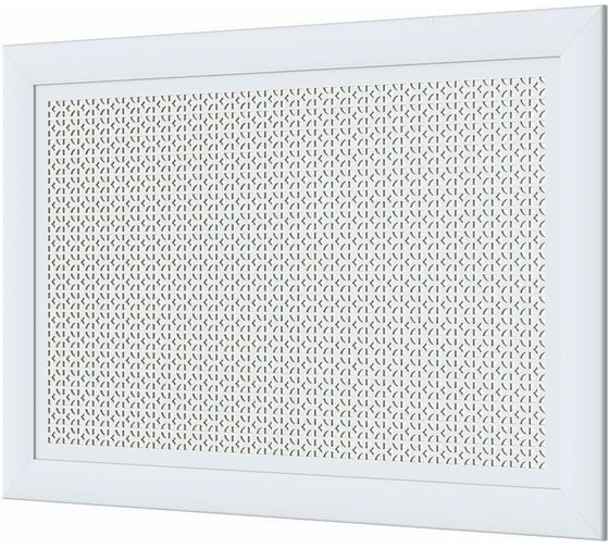 Декоративный экран для радиаторов и батарей Cosca Decor Модерн 600x900 мм, белый, романико, с рамкой СПБ004397