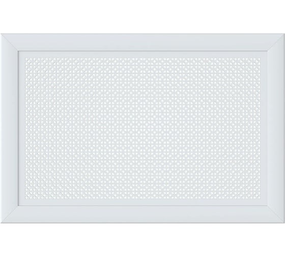 Декоративный экран для радиаторов и батарей Cosca Decor Модерн 600x900 мм, белый, романико, с рамкой СПБ004397