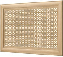 Декоративный экран для радиаторов и батарей Cosca Decor Модерн 600x900 мм, дуб сонома, дамаско, с рамкой СПБ072573