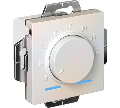 Электронный термостат теплого пола Systeme Electric AtlasDesign с датчиком, 10A, механизм, жемчуг ATN000435