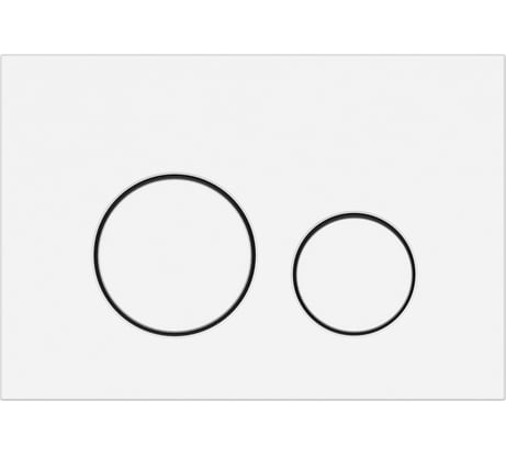 Кнопка Cersanit TWINS пластик белый матовый 63526