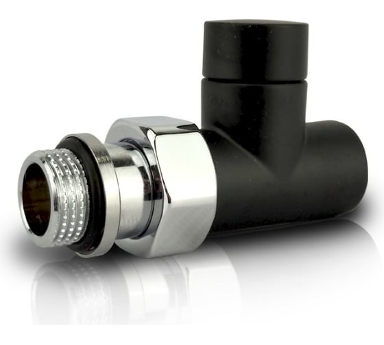 Запорный прямой клапан SR Rubinetterie Tondera Light 1/2, черный матовый 0779-1500VC0S