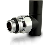 Угловой вентиль SR Rubinetterie Tondera Light, ручной 1/2, черный матовый 0774-1500VC0S