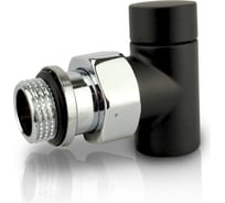 Запорный угловой клапан SR Rubinetterie Tondera Light, 1/2, черный матовый 0775-1500VC0S