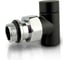 Запорный угловой клапан SR Rubinetterie Tondera Light, 1/2, черный матовый 0775-1500VC0S 1