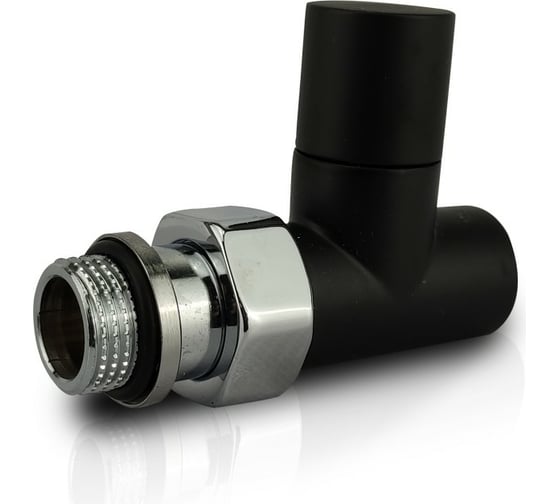 Прямой вентиль SR Rubinetterie Tondera Light, ручной 1/2, черный матовый 0778-1500VC0S 1