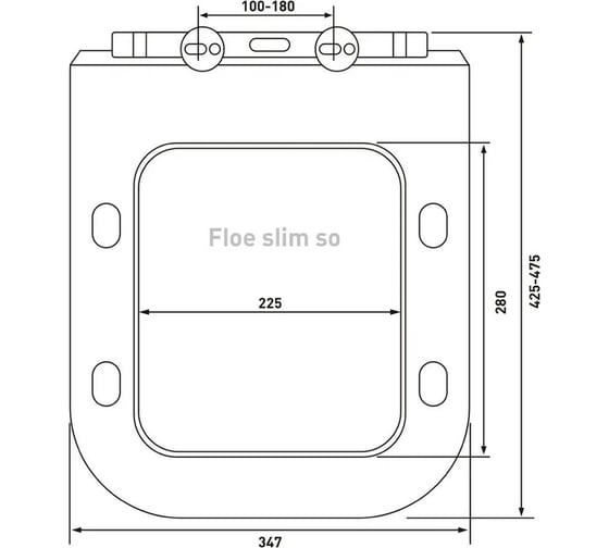 Сиденье Berges дюропласт Floe Slim SO, микролифт, быстросъем 012103