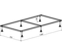 Каркас для литьевого поддона Aquanet 0.5 1380x800 00267179