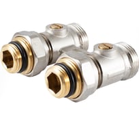 Узел нижнего подключения радиатора PROFACTOR прямой шаровой 1/2х3/4 ЕК PF RVS 612