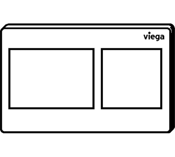 Панель смыва VIEGA Prevista для унитазов, Visign for Style 21, пластик, цвет черный матовый 801724