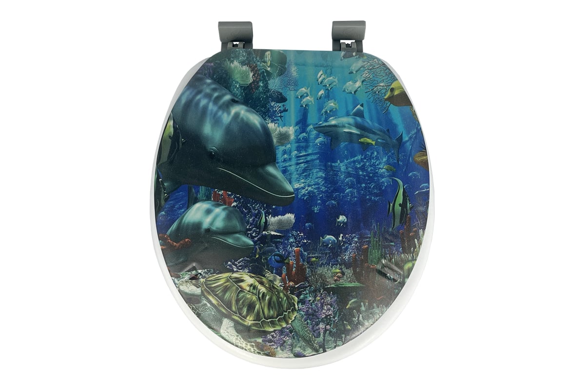 Мягкая крышка на унитаз Bath Plus Дельфины HS1109 - выгодная цена ...