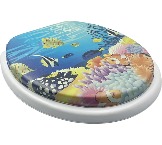 Мягкая крышка на унитаз Bath Plus Кораллы HS1054