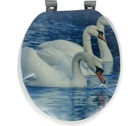 Мягкая крышка на унитаз Bath Plus Лебеди HS3735