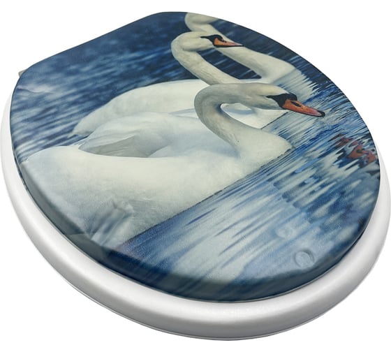 Мягкая крышка на унитаз Bath Plus Лебеди HS3735