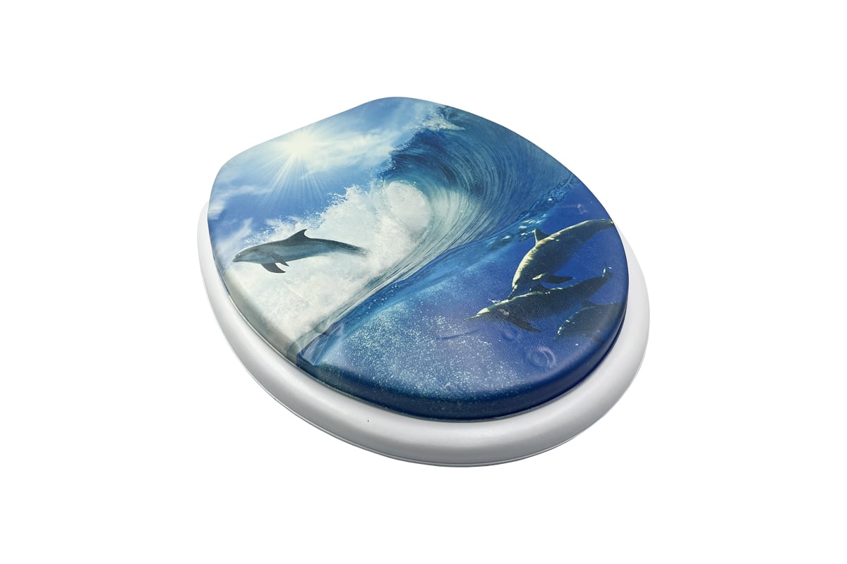 Мягкая крышка на унитаз Bath Plus Морская волна HS3477 - выгодная цена ...