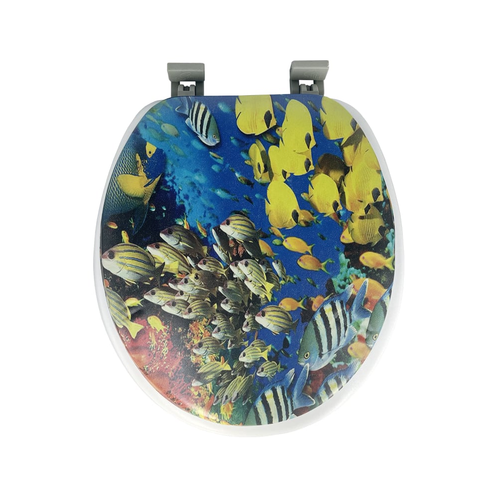 Мягкая крышка на унитаз Bath Plus Стаи рыб HS1107 - выгодная цена ...
