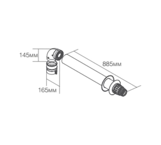 Комплект коаксиальный (60/100 мм) ROYAL THERMO НС 0078667